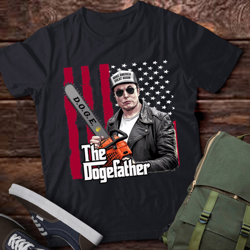 Elon Musk Chainsaw DOGE the Dogefather shirt