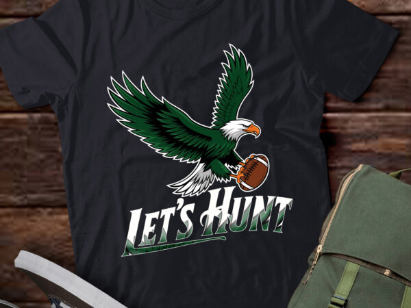 Lb8 let’s hunt eagles saying vintage t shirt vector graphic