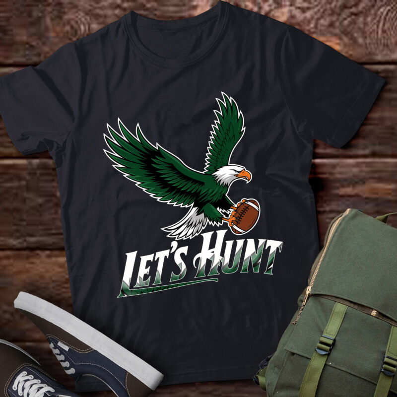 LB8 Let’s Hunt Eagles Saying Vintage