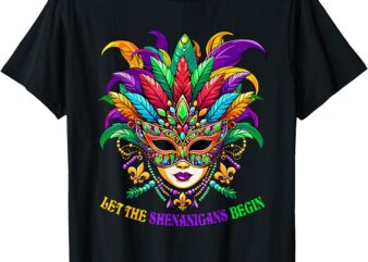 Let The Shenanigans Begin Mardi Gras Shirts, Kids Men Women T-Shirt