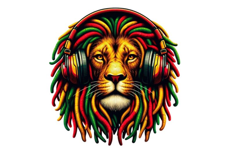 Trendy Retro Lion Graphics t-shirt design jpeg & png designs