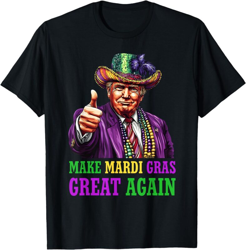 Mardi Gras 2025 Flag T-Shirt