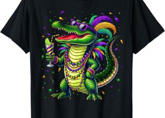 Mardigator Mardi Gras Alligator Mardi Gras Shirts Men Women T-Shirt