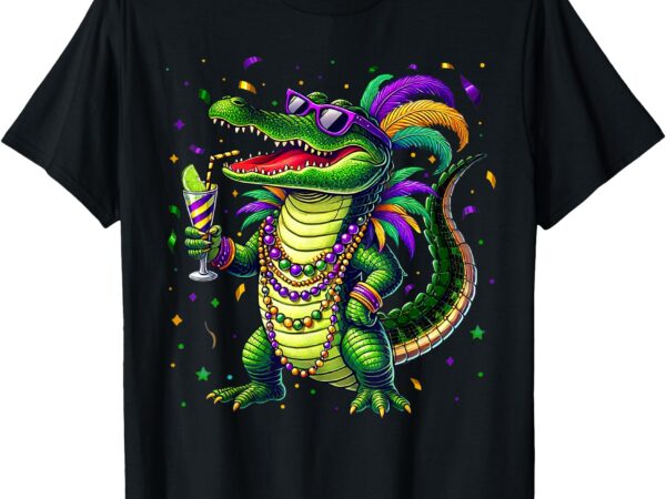Mardigator mardi gras alligator mardi gras shirts men women t-shirt