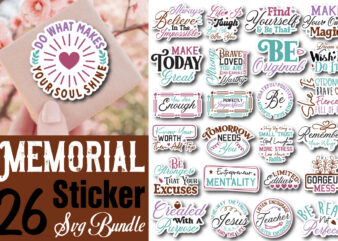 Motivational Sticker T-shirt bundle Motivational Sticker svg bundle 2