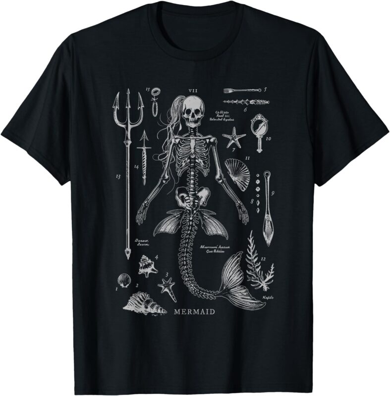 Mermaid Skeleton T-Shirt