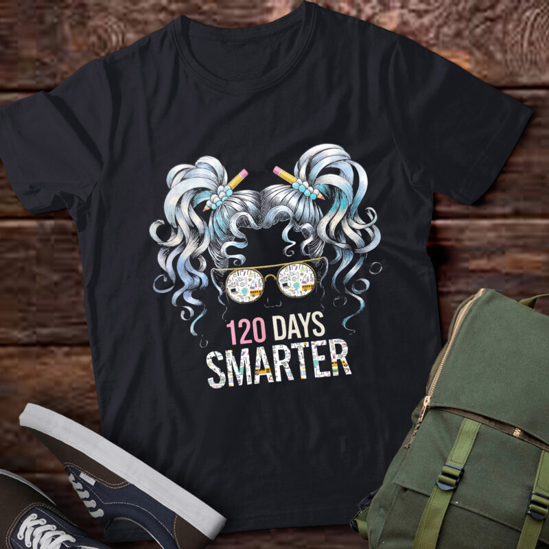 Messy Bun 120 days of school 120 days smarter Afro pa85