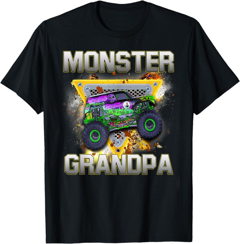 Monster Truck Grandpa Monster Truck Are My Jam Truck Lovers T-Shirt