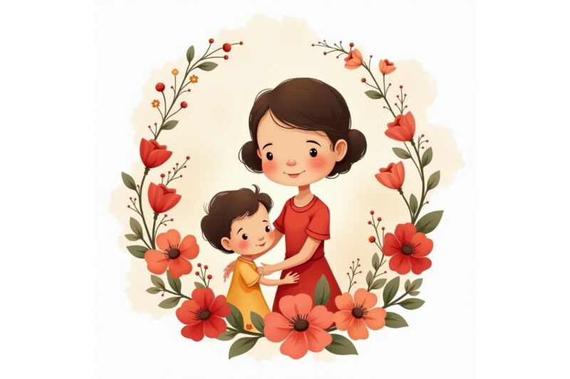 Colourful Mother’s Day Watercolour t-shirt design