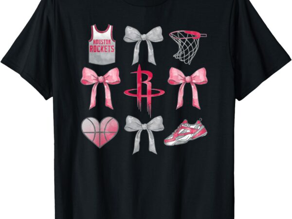 Nba houston rockets bow grid t-shirt