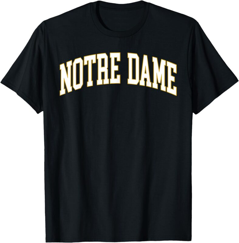 Notre Dame IN Retro Men Women Kid Notre Dame Vintage Gift T-Shirt