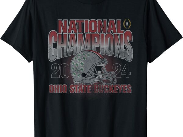 Ohio state buckeyes national champs 2024 cfp vintage black t-shirt