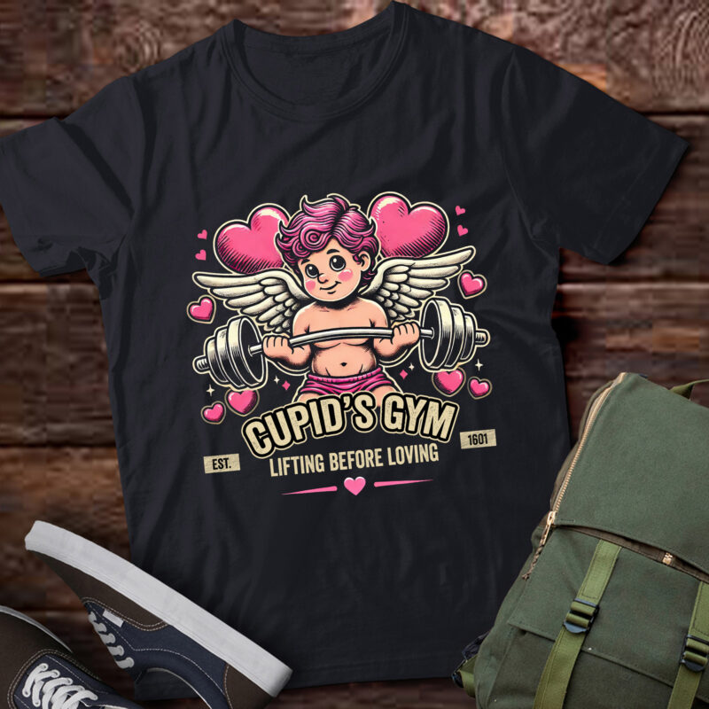 PA16-Funny Valentine’s Day Cupid’s Gym Love Fitness Workout