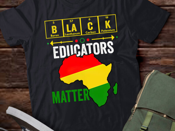 Pa50 black educators matter black history month teacher periodic t shirt illustration
