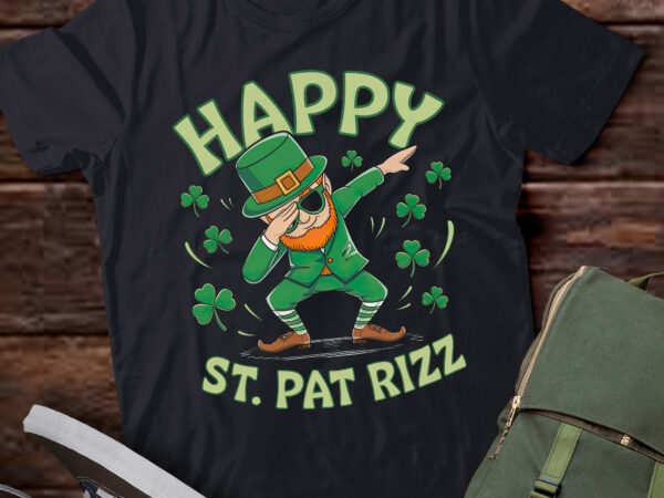 Pa55-funny st patrick’s day irish shamrock happy st. pat rizz t shirt illustration