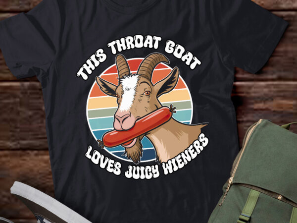 Pa67-funny throat goat swallows juicy wieners inappropriate adult t shirt illustration