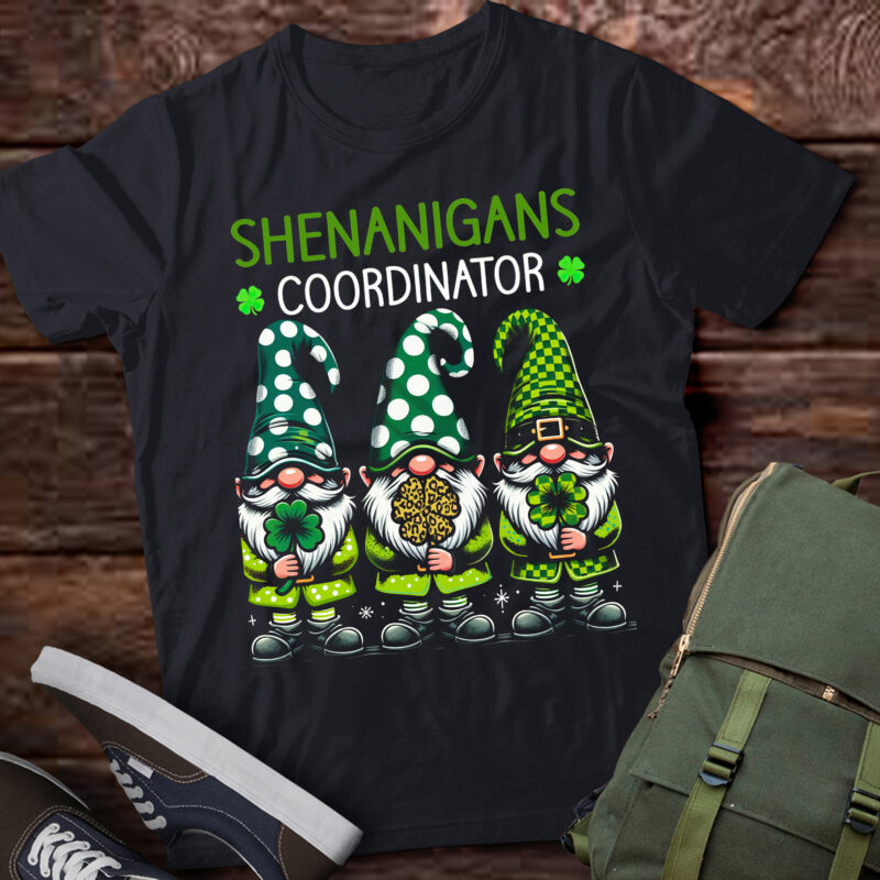 PA68-St Patricks day lucky Shamrock Shenanigans gnomes