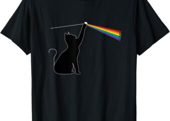 Playing with Light Cat Men Kids Women Funny Cat T-Shirt