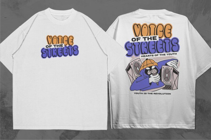 Voice Of The Streets T-shirt Design