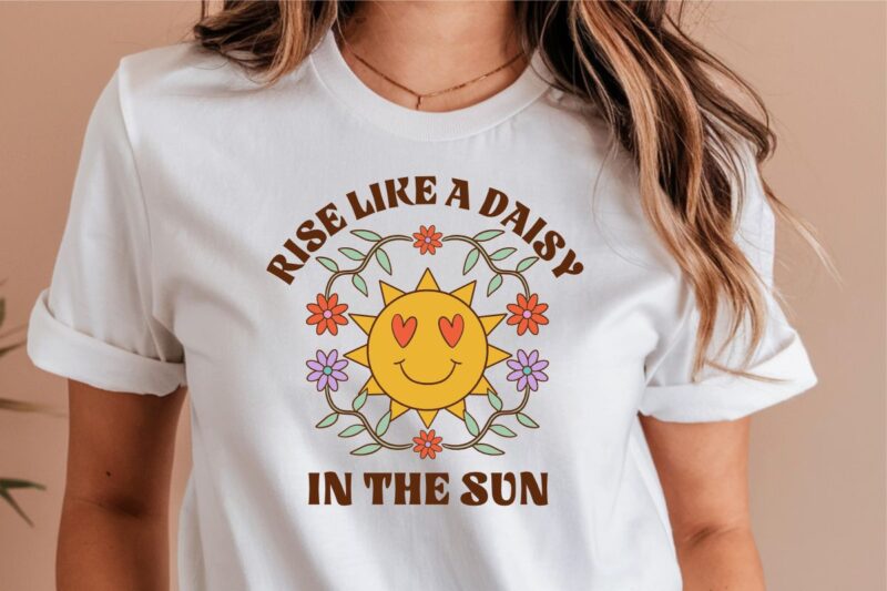 DAISY FLOWER T-SHIRT DESIGNS BUNDLE