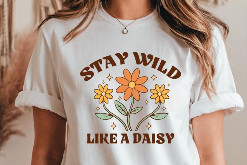 DAISY FLOWER T-SHIRT DESIGNS BUNDLE