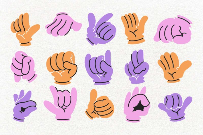HANDS VECTOR ELEMENTS