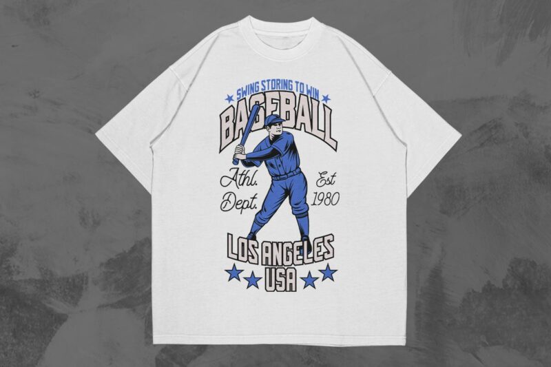 VINTAGE BASEBALL T-SHIRT DESIGNS BUNDLE VOL. 2