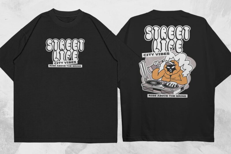 CARTOON STREET STYLE T-SHIRT DESIGNS BUNDLE