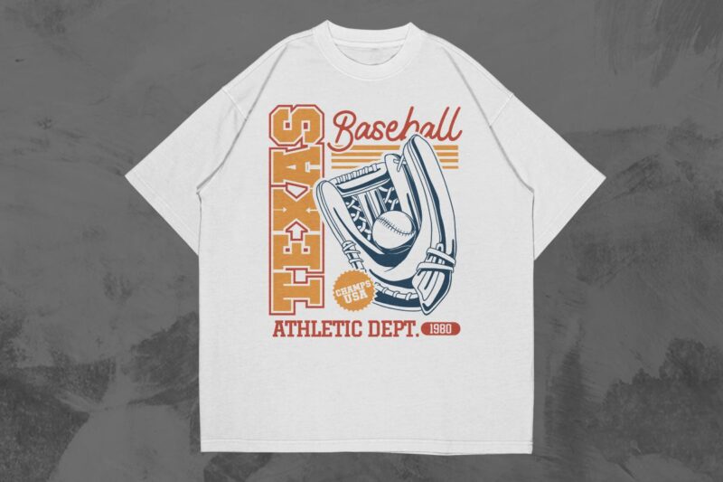 VINTAGE BASEBALL T-SHIRT DESIGNS BUNDLE VOL. 3