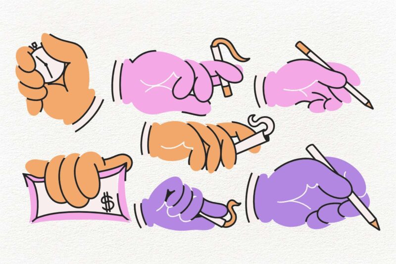HANDS VECTOR ELEMENTS