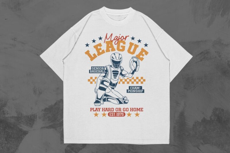 VINTAGE BASEBALL T-SHIRT DESIGNS BUNDLE VOL. 3