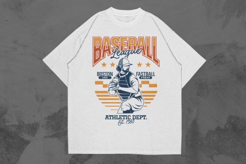 VINTAGE BASEBALL T-SHIRT DESIGNS BUNDLE VOL. 3
