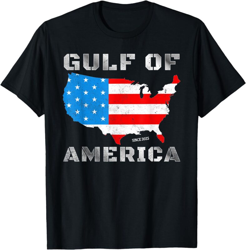 Pro-Trump Gulf America Official Patriotic Of USA Map T-Shirt