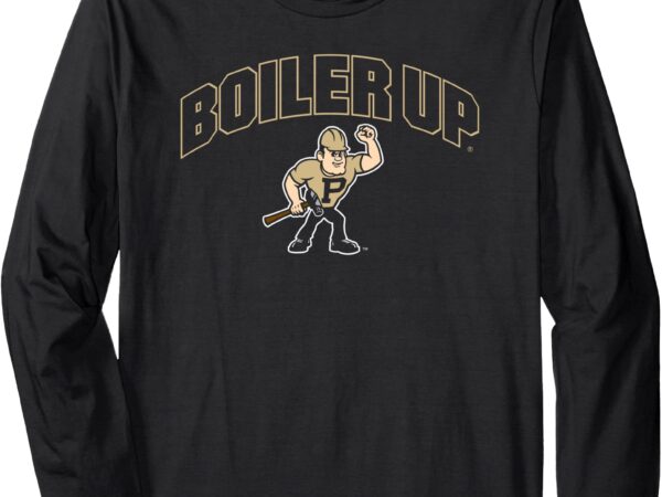 Purdue boilermakers pete arch black officially licensed long sleeve t-shirt