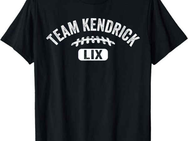 Retro team kendrick personalized name vintage t-shirt