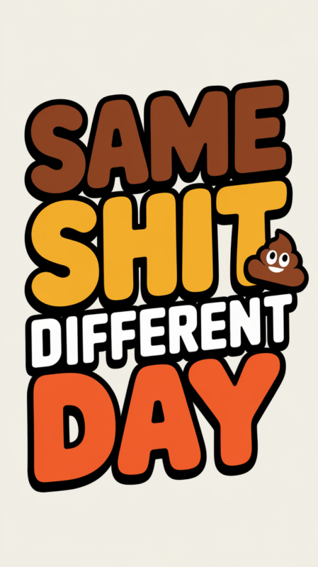 SAME SHIT and DIFFERENT DAY