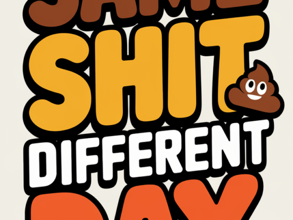 Same shit and different day t shirt template vector Same shit and different day t shirt template vector
