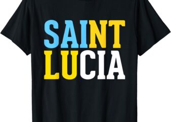Saint Lucia Bold Color Block T-Shirt