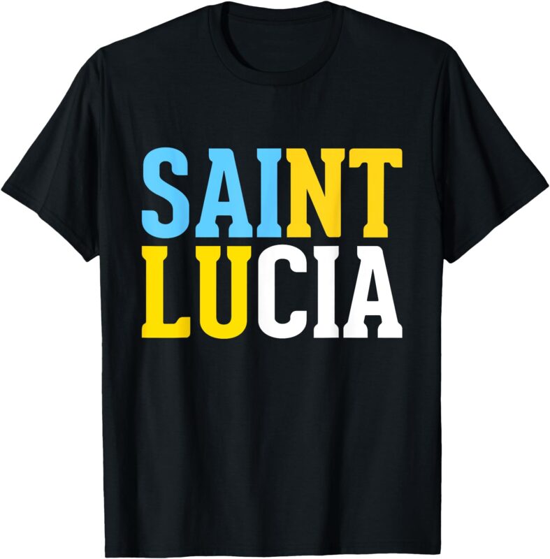Saint Lucia Bold Color Block T-Shirt