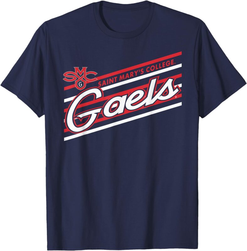 Saint Mary’s Gaels Retro Performer Navy Officially Licensed T-Shirt