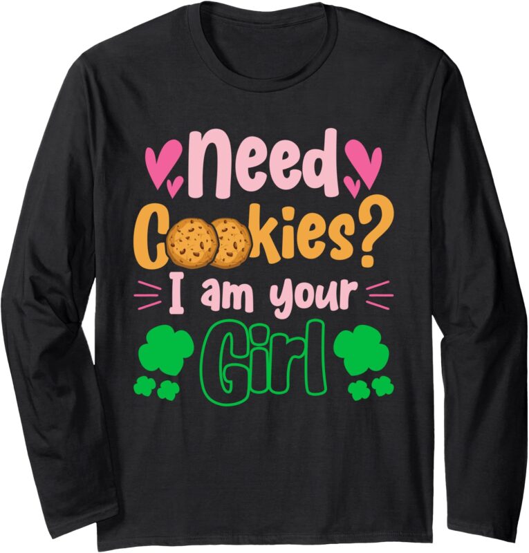 Scout Girl Funny Cookie Dealer Long Sleeve T-Shirt