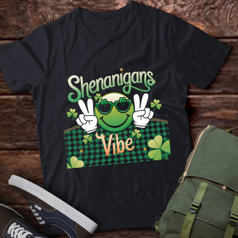 Shamrock St Patricks Day Shirts Women Men Groovy Lucky pa87
