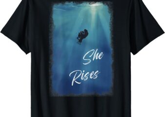 She Rises Anglerfish Angler Fish (On Back) T-Shirt