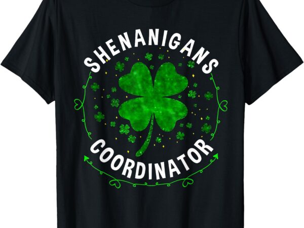 Shenanigans coordinator mens boys clover st patricks day t-shirt