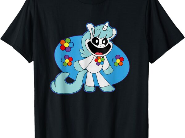 Smiling unicorn plush critters costume funny t-shirt