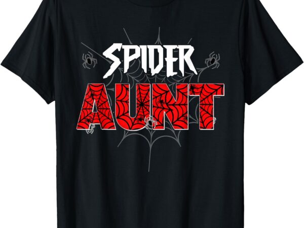Spider aunt of the birthday boy family party decoration t-shirt