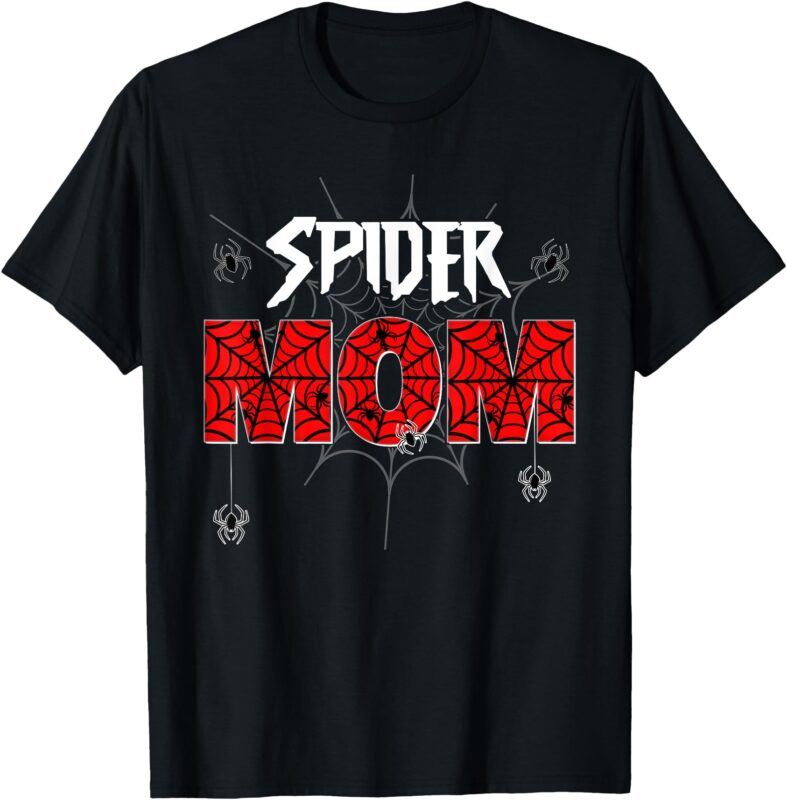 Spider Mom And Dad Of The Birthday Boy Family Party Decor T-Shirt