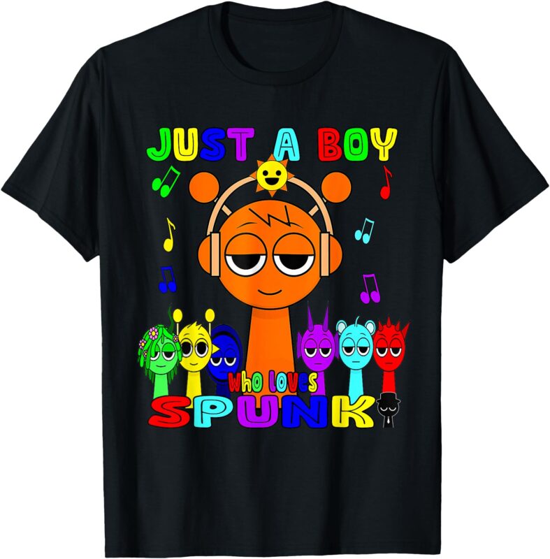 Sprunki boys Oren Just a boy who loves Sprunki Birthday T-Shirt