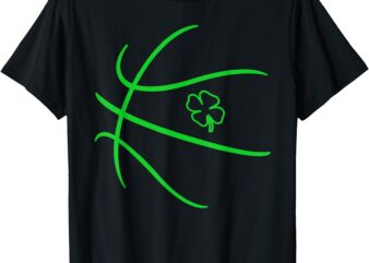 St Patricks day Shamrock lucky Basketball Irish boys men T-Shirt
