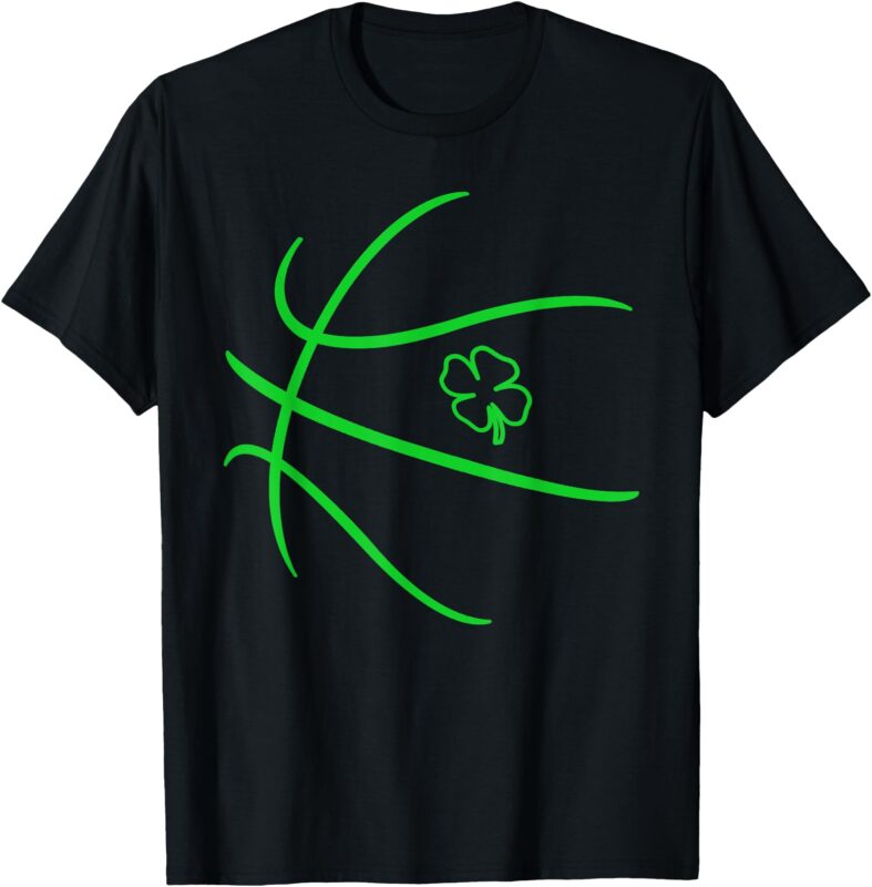 St Patricks day Shamrock lucky Basketball Irish boys men T-Shirt
